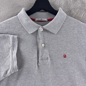 Carolina Herrera Polo Shirt Mens Size Small Gray‎ Short Sleeve Classic